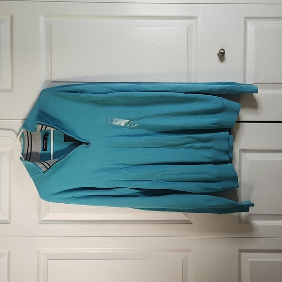 Nautica Other - NWT Nautica Blue Pullover 3/4 Zip Up Sweater Sz XL